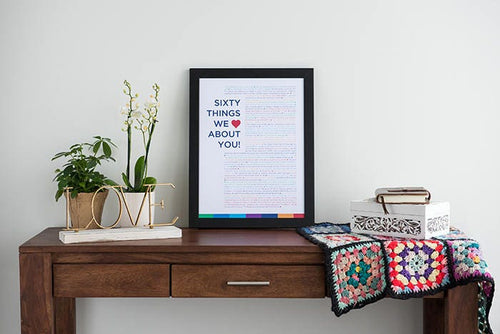60 Things We Love About You - DIGITAL made-to-order Print