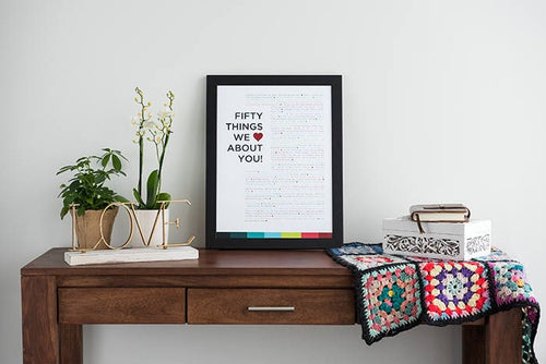 50 Things We Love About You - DIGITAL made-to-order Birthday Gift