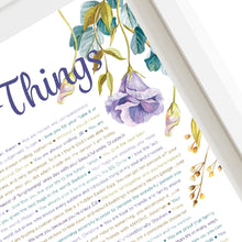 Load image into Gallery viewer, 70 Things We Love About You - DIGITAL made-to-order Purple Floral Print